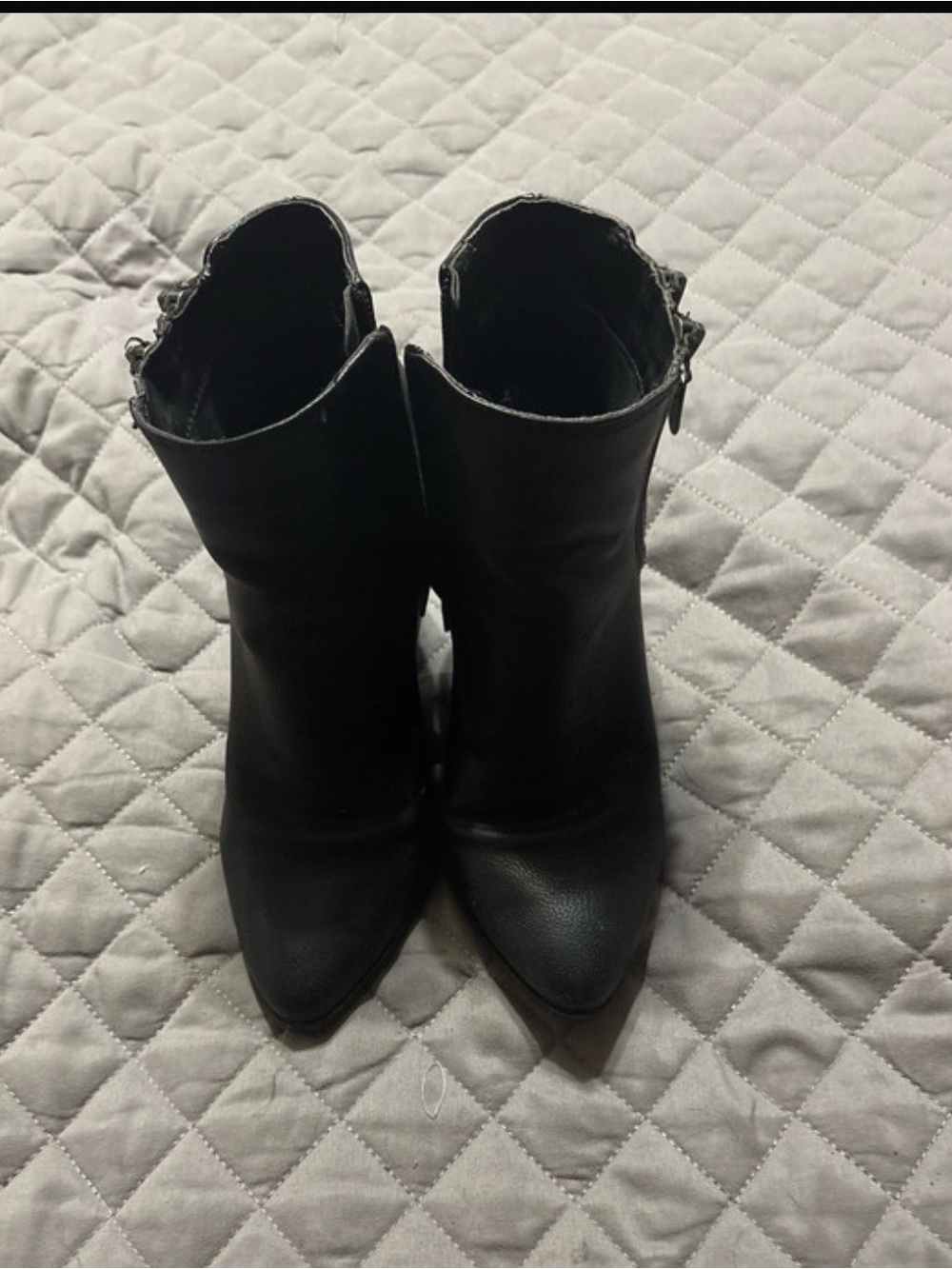 G by Guess Black Pointed-Toe Ankle Booties